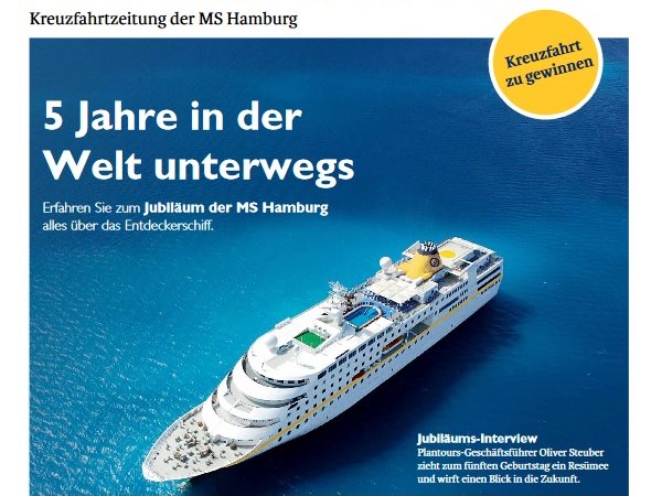 MS_Hamburg_2017_Zeitung_Titel-Ausschnitt, Bild, Kreuzfahrtzeitung